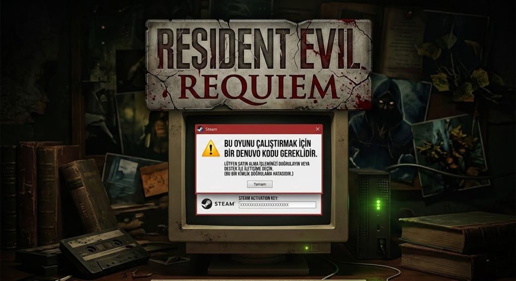 Resident Evil Requiem steam denuvo key hatası